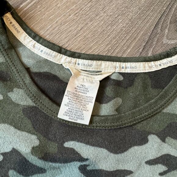 Lucky Brand Camo Short Sleeve Shirt- size S - Picture 4 of 8